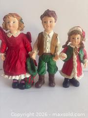 MaxSold Auction: Set of Three Christmas Resin & Fabric Figurines, 6-9 in - San Jose (California, USA) SELLER MANAGED Estate Sale Online Auction - Union Avenue