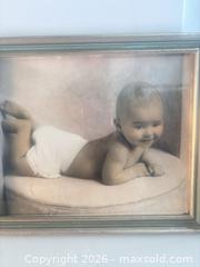 MaxSold Auction: Two Vintage Mid-Century Framed Portrait Photographs (Woman & Baby) - San Jose (California, USA) SELLER MANAGED Estate Sale Online Auction - Union Avenue