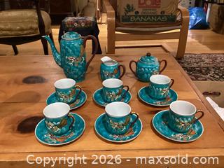 MaxSold Auction: Vintage Japanese Moriage Dragonware Porcelain Tea Set - Ottawa (Ontario, Canada) SELLER MANAGED Reseller Online Auction - Carp Road