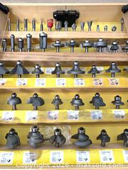 MaxSold Auction: 50-Piece Tungsten Carbide Tipped Router Bit Set in Wood Case - Chilliwack (British Columbia, Canada) PARTNER MANAGED Downsizing Online Auction - Camden Drive