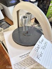 MaxSold Auction: 8 in Wet Saw (Lapidary) Electric Corded with Diamond Blade - Chilliwack (British Columbia, Canada) PARTNER MANAGED Downsizing Online Auction - Camden Drive