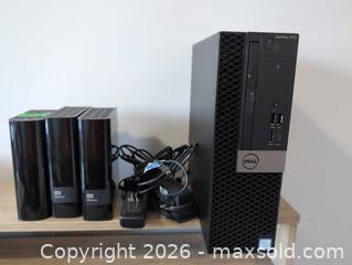 MaxSold Auction: Dell OptiPlex Desktop with WD My Book External Drives B - Ajax (Ontario, Canada) Moving Online Auction - Angier Crescent