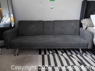 MaxSold Auction: Gray Charcoal Sleeper Sofa / Futon / Bed D - Ajax (Ontario, Canada) Moving Online Auction - Angier Crescent