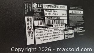 MaxSold Auction: LG 55" 55UM6910PUC 4K UHD Smart LED TV B - Ajax (Ontario, Canada) Moving Online Auction - Angier Crescent