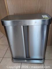 MaxSold Auction: simplehuman Stainless Steel Dual Compartment Recycling Bin B - Ajax (Ontario, Canada) Moving Online Auction - Angier Crescent