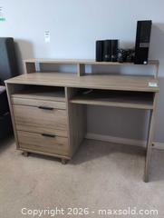MaxSold Auction: Wood Desk with Hutch & Storage C - Ajax (Ontario, Canada) Moving Online Auction - Angier Crescent