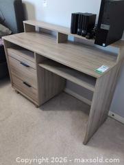 MaxSold Auction: Wood Desk with Hutch & Storage C - Ajax (Ontario, Canada) Moving Online Auction - Angier Crescent