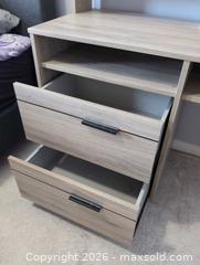 MaxSold Auction: Wood Desk with Hutch & Storage C - Ajax (Ontario, Canada) Moving Online Auction - Angier Crescent