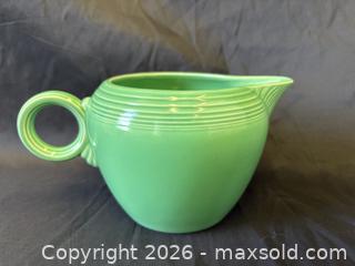 MaxSold Auction: Authentic Homer Laughlin Fiesta Ware Green Hued 2 Pint Jug - Toronto (Ontario, Canada) PARTNER MANAGED Reseller Online Auction - Railside Road