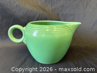MaxSold Auction: Authentic Homer Laughlin Fiesta Ware Green Hued 2 Pint Jug - Toronto (Ontario, Canada) PARTNER MANAGED Reseller Online Auction - Railside Road