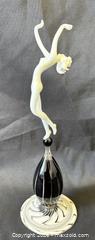MaxSold Auction: C.1935 Sensual Istvan Komaromy Budapest Lampwork Art Glass Nude Art Deco Lady On Spiral Base - Toronto (Ontario, Canada) PARTNER MANAGED Reseller Online Auction - Railside Road