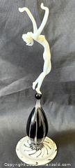 MaxSold Auction: C.1935 Sensual Istvan Komaromy Budapest Lampwork Art Glass Nude Art Deco Lady On Spiral Base - Toronto (Ontario, Canada) PARTNER MANAGED Reseller Online Auction - Railside Road