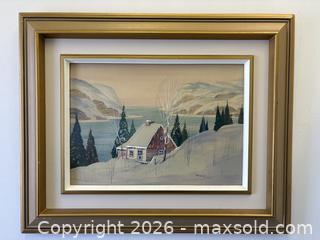 MaxSold Auction: Serene Cabin By Cape Artist Signed Graham Noble Norwell Watercolour Painting - Toronto (Ontario, Canada) PARTNER MANAGED Reseller Online Auction - Railside Road