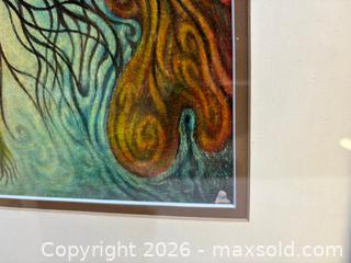 MaxSold Auction: Surreal Mixed Media Framed Painting Artist Signed Miro Malish 1991  - Toronto (Ontario, Canada) PARTNER MANAGED Reseller Online Auction - Railside Road