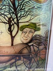 MaxSold Auction: Surreal Mixed Media Framed Painting Artist Signed Miro Malish 1991  - Toronto (Ontario, Canada) PARTNER MANAGED Reseller Online Auction - Railside Road