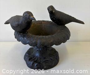 MaxSold Auction: Vintage Solid Cast-Iron Figural Avian Bird Bath - Toronto (Ontario, Canada) PARTNER MANAGED Reseller Online Auction - Railside Road