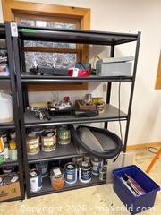 MaxSold Auction: Black Metal Shelf, 48x24x72 Inches - Harcourt (Ontario, Canada) PARTNER MANAGED Downsizing Online Auction - Burleigh Road