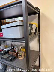 MaxSold Auction: Black Metal Shelf, 48x24x72 Inches - Harcourt (Ontario, Canada) PARTNER MANAGED Downsizing Online Auction - Burleigh Road