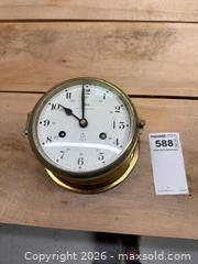 MaxSold Auction: Brass Schatz Royal Mariner Ship's Bell Clock - Harcourt (Ontario, Canada) PARTNER MANAGED Downsizing Online Auction - Burleigh Road