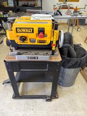 MaxSold Auction: DeWalt DW735 13-Inch Thickness Planer with Stand and Dust Collector - Harcourt (Ontario, Canada) PARTNER MANAGED Downsizing Online Auction - Burleigh Road