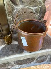 MaxSold Auction: Handmade Copper Bucket with Handle and Brass Ladle - Harcourt (Ontario, Canada) PARTNER MANAGED Downsizing Online Auction - Burleigh Road