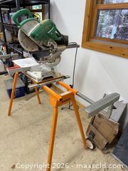 MaxSold Auction: Hitachi C10Fsh2 Slide Compound Miter Saw with Stand - Harcourt (Ontario, Canada) PARTNER MANAGED Downsizing Online Auction - Burleigh Road