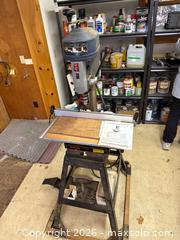 MaxSold Auction: Ryobi WDP1850 Drill Press with VersaTable Stand and Manual - Harcourt (Ontario, Canada) PARTNER MANAGED Downsizing Online Auction - Burleigh Road