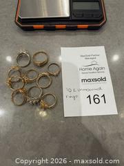 MaxSold Auction: Lot of 10 10K Yellow & White Gold Rings - Langford (British Columbia, Canada) PARTNER MANAGED Estate Sale Online Auction - Leigh Road