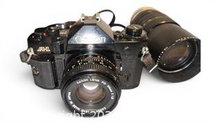 MaxSold Auction: Canon A-1 35mm Vivitar 80-200mm Lens - Spring (Texas, USA) SELLER MANAGED Charity/Fundraising Online Auction - Danehill Drive