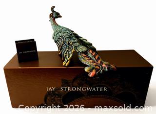 MaxSold Auction: Jay Strongwater Peacock Swarovski Crystal Decoration - Spring (Texas, USA) SELLER MANAGED Charity/Fundraising Online Auction - Danehill Drive