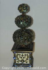 MaxSold Auction: Jay Strongwater Topiary Trinket Box ox - Spring (Texas, USA) SELLER MANAGED Charity/Fundraising Online Auction - Danehill Drive