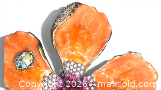 MaxSold Auction: Retired Jay Strongwater Hibiscus Lux Swarovski Art - Spring (Texas, USA) SELLER MANAGED Charity/Fundraising Online Auction - Danehill Drive