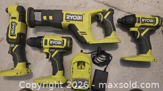 MaxSold Auction: Ryobi 18v ONE+ Tool Set - Spring (Texas, USA) SELLER MANAGED Charity/Fundraising Online Auction - Danehill Drive