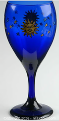 MaxSold Auction: Set of Vintage Mid Century Modern Cobalt Celestial Star Tumblers Wine Goblets  - Spring (Texas, USA) SELLER MANAGED Charity/Fundraising Online Auction - Danehill Drive