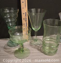 MaxSold Auction: Vaseline Uranium Depression Glass 2 - Spring (Texas, USA) SELLER MANAGED Charity/Fundraising Online Auction - Danehill Drive