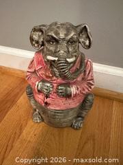 MaxSold Auction: Majolica Figural Elephant Tobacco Jar Humidor - Webster (New York, USA) PARTNER MANAGED Estate Sale Online Auction - Everwild View