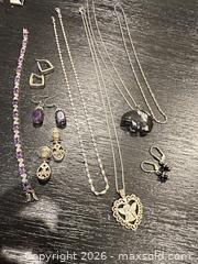 MaxSold Auction: Vintage Jewelry - Sterling, Snoeflake Obsidian  - Webster (New York, USA) PARTNER MANAGED Estate Sale Online Auction - Everwild View