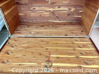 MaxSold Auction: Mid-Century Modern Solid Wood Blanket Chest with Tapered Legs - West Vancouver (British Columbia, Canada) SELLER MANAGED Estate Sale Online Auction - Clovelly Walk