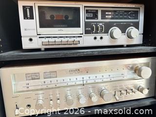 MaxSold Auction: Vintage Stereo System with Receiver, Cassette Deck & Speaker - West Vancouver (British Columbia, Canada) SELLER MANAGED Estate Sale Online Auction - Clovelly Walk