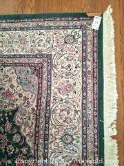 MaxSold Auction: Oriental Floral Area Rug, Green Cream & Pink - Santa Clara (California, USA) PARTNER MANAGED Estate Sale Online Auction - Scott Boulevard (STORAGE)