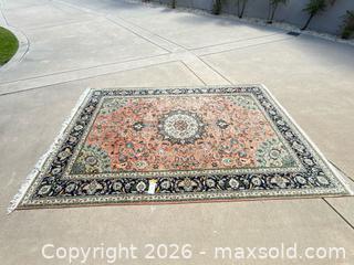 MaxSold Auction: Oriental/Persian Floral Wool Area Rug, Approx 6.5 x 10.3 ft - Santa Clara (California, USA) PARTNER MANAGED Estate Sale Online Auction - Scott Boulevard (STORAGE)