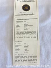 MaxSold Auction: 2011 Canada $20 Commemorative 9999 Fine Silver Coin - Drummond/north Elmsley (Ontario, Canada) SELLER MANAGED Downsizing Online Auction - Mary Miller Road