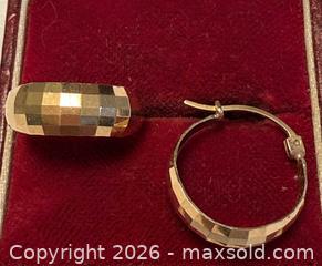 MaxSold Auction: 10 Kt Yellow Gold Hoop Earrings - Ottawa (Ontario, Canada) PARTNER MANAGED Downsizing Online Auction - Fallowfield Road