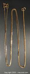 MaxSold Auction: 10K Yellow Gold Box Chain Necklace - Ottawa (Ontario, Canada) PARTNER MANAGED Downsizing Online Auction - Fallowfield Road