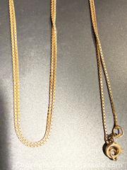 MaxSold Auction: 10K Yellow Gold Box Chain Necklace - Ottawa (Ontario, Canada) PARTNER MANAGED Downsizing Online Auction - Fallowfield Road