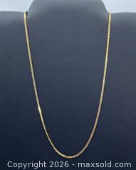 MaxSold Auction: 14K Yellow Gold - Herringbone Necklace - Ottawa (Ontario, Canada) PARTNER MANAGED Downsizing Online Auction - Fallowfield Road