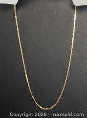 MaxSold Auction: 14K Yellow Gold - Herringbone Necklace - Ottawa (Ontario, Canada) PARTNER MANAGED Downsizing Online Auction - Fallowfield Road