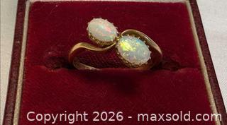 MaxSold Auction: 18 Kt Yellow Gold Opal Toi et Moi Bypass Ring - Ottawa (Ontario, Canada) PARTNER MANAGED Downsizing Online Auction - Fallowfield Road