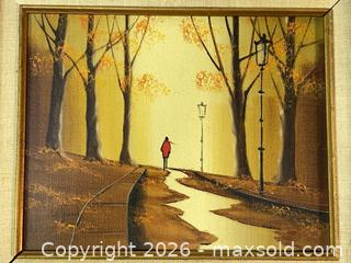 MaxSold Auction: Albert LeGrand Solitary Walker Oil on Canvas Landscape in Carved Frame - Ottawa (Ontario, Canada) PARTNER MANAGED Downsizing Online Auction - Fallowfield Road