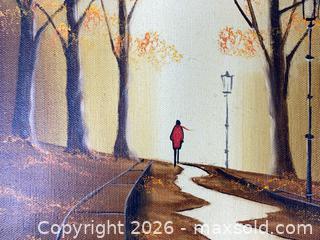 MaxSold Auction: Albert LeGrand Solitary Walker Oil on Canvas Landscape in Carved Frame - Ottawa (Ontario, Canada) PARTNER MANAGED Downsizing Online Auction - Fallowfield Road